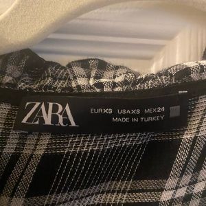 Oversized plaid dress from Zara. Never worn. Adorable with boots